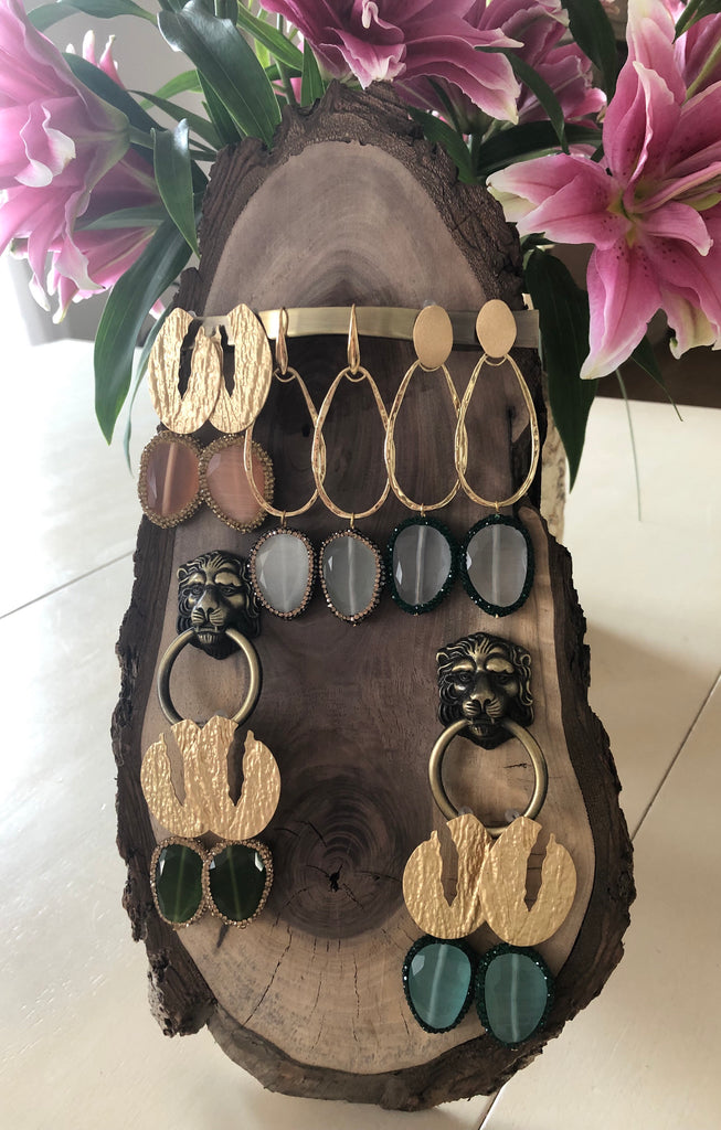 Wooden Jewelry display (without the earrings)