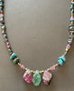 Choker necklace with gems